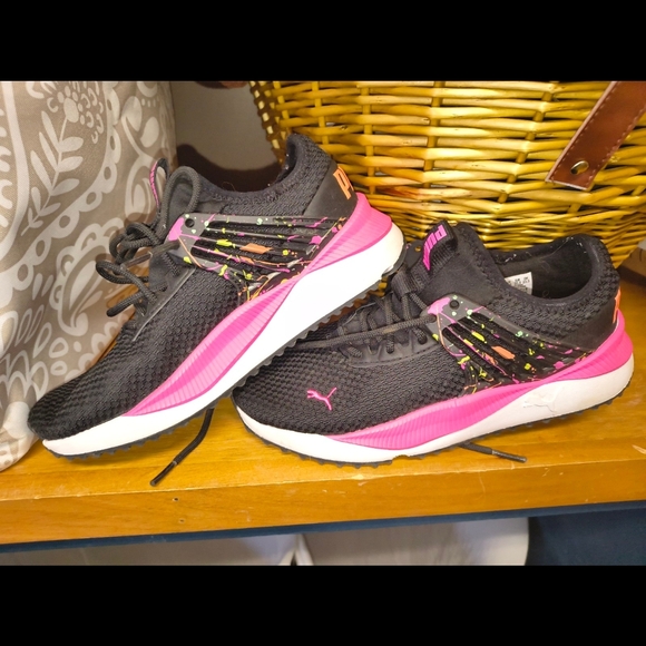 Puma Other - Puma Women's Black and Pink Athletic Sneakers